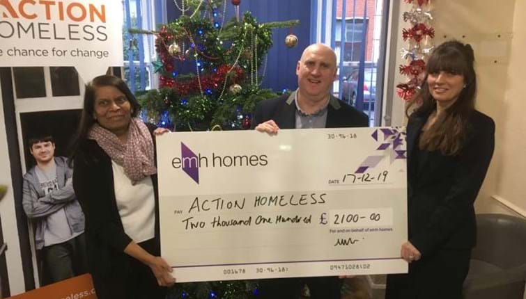 Cash windfall donated to homeless charities